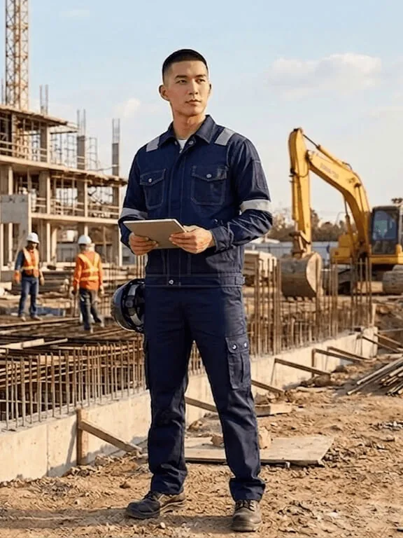 Two-Piece Industrial Workwear Set – 9J001