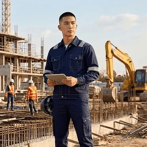 Two-Piece Industrial Workwear Set – 9J001