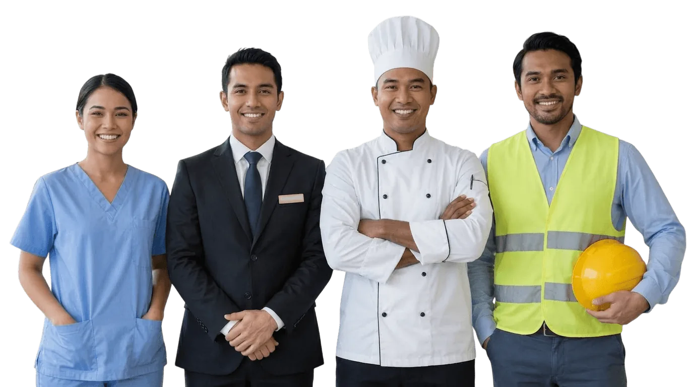 91 Phila uniforms for healthcare, corporate, F&B and construction teams